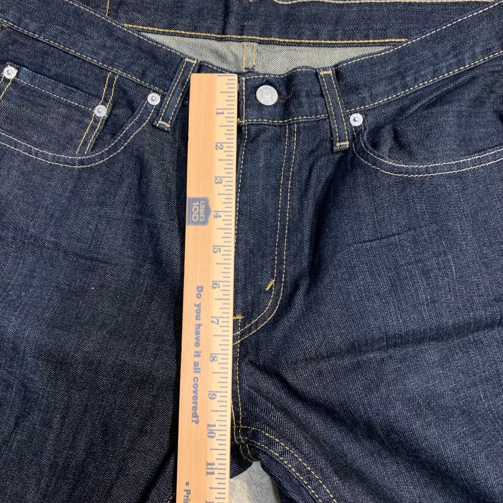 Levi's 559 Jeans Men's Dark Wash Straight Fit Relaxed Classic Denim W33 L32 - Picture 7 of 13